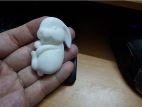 coelhinho animais adorável lindo coelho 3d print model - Mito3D