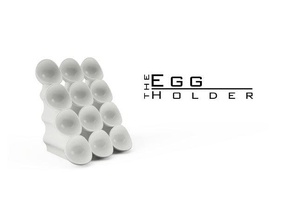 dozen egg holder kitchen dining refrigerator 3d print model - Mito3D