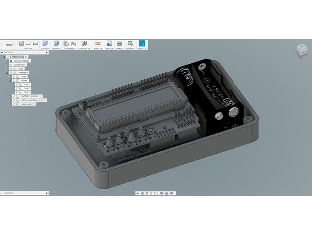 arduino uno keypad shield caso la electrónica dfrobot lcdkeypadshield lrtimelapse 3D print model - Mito3D