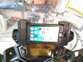 honda cb500x iphone mount v2 mobile cellphone cell phone stand motorcycle 3d print model - Mito3D