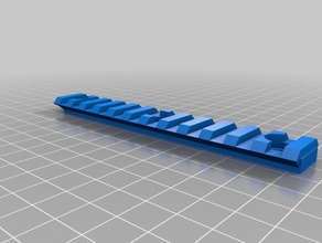 airsoft rail 55mm between holes 3d printing 3d print model - Mito3D
