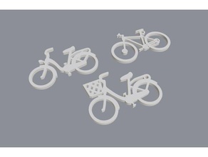 bike keychain keychains pendant 3d print model - Mito3D