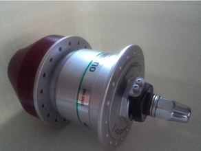 dikey rüzgar türbini dynamo hub adaptörü mühendislik vawt enerjisi 3d print model - Mito3D