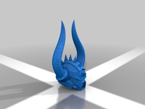 spikey Helm Modelle chaos space marines warhammer 40k 3d print model - Mito3D