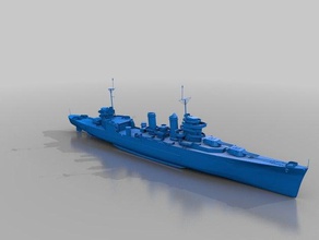 warship ca-32 new orleans 110 vehicles cruiser usn world warships wows 3d print model - Mito3D