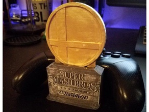 super smash ultimate tournament trophy toy game accessories 1st grand prize nintendo 64 switch brothers bros 3d print model - Mito3D