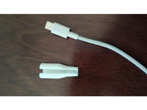 usb-c laptop charging cable protector computer 3d print model - Mito3D