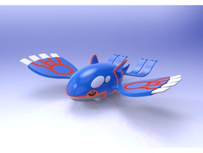 kyogre 3d printing pokemon go 3d print model - Mito3D
