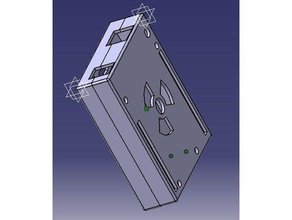 arduino uno caso de que el titular riel din th35 la electrónica boardgame edificio cubierta 3d print model - Mito3D