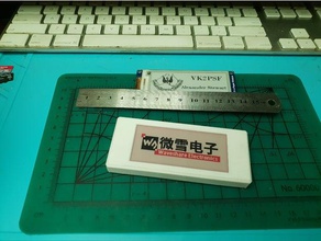 epaper badge holder 29inch electronics 3d print model - Mito3D