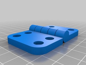 4 özelleştirilmiş parametrik menteşe benim delik parçaları 3d print model - Mito3D