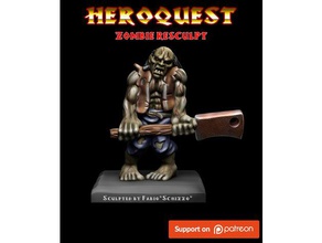 heroquest zombi resculpt yaratıklar boardgame dlp minyatür Minyatürler reçine masa 3d print model - Mito3D