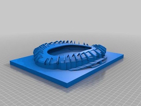 estádio liga espa&ntildeola outros de futebol 3d print model - Mito3D