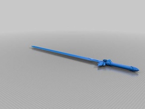 eugeos bluerosesword v2 modelos alicization são sword art online 3d print model - Mito3D