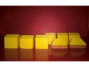 Häuser 1100 Gebäude Strukturen 3d print model - Mito3D