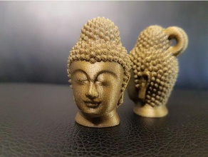 Buda Anahtarlık hi-res Asya bouddha Budizm dekoratif baş yüksek daha çözünürlüklü işe Hint porte cle sakin ol tarama tte zen 3d print model - Mito3D