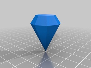 el diamante 3d la impresión art de lujo 3d print model - Mito3D