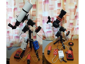 small travel 3d printed onstep eq mount telescope diy astronomy astrophotography 3d print model - Mito3D