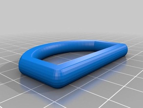 my customized custom d-ring sport outdoors 3d print model - Mito3D