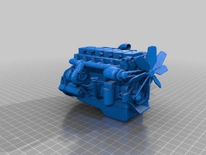 110th540 puede d110 turbo deisel mortor de la cubierta 3d impresión 3d print model - Mito3D