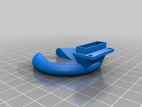 anycubic kossel refroidisseur conduit de mise à niveau l'outil l'espace 3d l'imprimante pièces plus auto bed leveling delta fanduct 3d print model - Mito3D