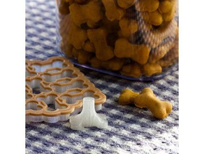 Ausstecher Hund behandelt Knochen geformt Küche Essen Backen Backen-tools Keks flachdübelfräse cookiecutter Ausstechformen Hundekuchen 3d print model - Mito3D