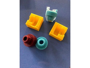 boot mold solenoid actuated slide rack lift engineering actuator form rubber silicone stainer 3d print model - Mito3D