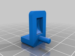 glass plate shelf holder-pin replacement parts 3d print model - Mito3D
