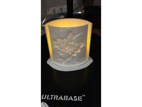flower lithophane sculptures c3dric candle cedric97 image 3d print model - Mito3D