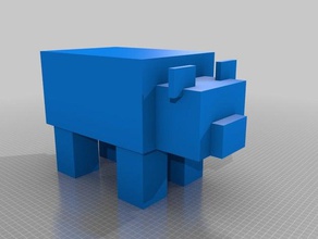 minecraft panda adereços figuras 3d print model - Mito3D