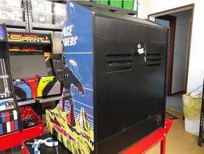 bartop arrière grille de support les jeux vidéo d'arcade calandre 3d print model - Mito3D