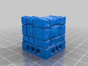 maia openlock ic-baixo de parede brinquedo jogo os acessórios dnd telhas rpg 3d print model - Mito3D