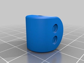 two-sided die dice 20mm 3d print model - Mito3D