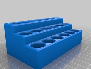 bouteille de peinture rack 18 20 profondeur art outils personnalisé 3d print model - Mito3D