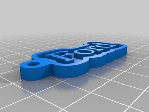 ford llaveros personalizado 3d print model - Mito3D