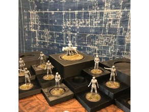 crowsteps d'origine les jouets jeux d'affichage support de présentation miniature modulaire dessus table guerre wargaming warhammer 40k 3d print model - Mito3D