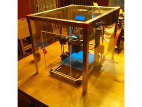 3dp08 estrutura em alumínio extrudado a impressora partes 3d print model - Mito3D