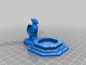 griffin fountain toy game accessories 28mm 40k dnd fantasy gaming rpg tabletop wargaming 3d print model - Mito3D
