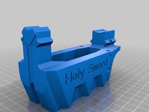 holy sword lower magwell toy game accessories blaster caliburn nerf 3d print model - Mito3D
