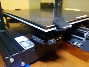 ender 3 pro lit de verre clips 3d l'imprimante accessoires les 3d print model - Mito3D
