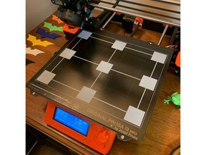 prusa mk3 letto la correzione del livello di calibrazione modello 3d stampa i test 3dprinting bedleveling firstlayer i3 3d print model - Mito3D