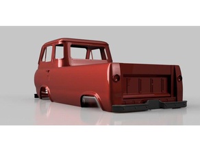 Década de 1960 recogida rc vehículos axial scx10 rastreador ford panel pickup modelo el control la radio controlado cuerpo coche crawler a escala traxxas 3d print model - Mito3D