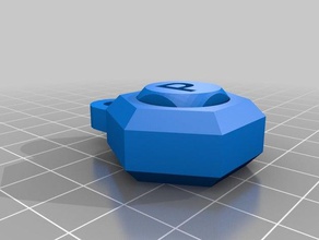 özelleştirilmiş Anahtarlık zar spinner benim 3d print model - Mito3D