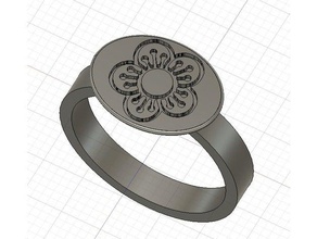 o coreano imperial anel jóias 3d print model - Mito3D