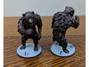 gloomhaven monster cave bear toy game accessories dnd miniature 3d print model - Mito3D
