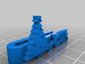 xmas tie clip 3d printing 3d print model - Mito3D