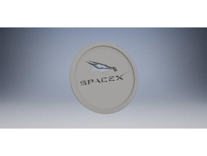 spacex coaster dragon office trinken dungeons dragons 3d print model - Mito3D