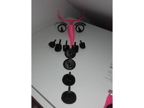 snowman maker selection accessories augen carrot coal eyes gesicht karotte kohlen mhre nase nose schneemann 3d print model - Mito3D