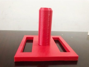 semplice tessuto porta rotolo famiglia Stampante 3d La stampa bagno tavolo da pranzo pla red roller titolare di 3d print model - Mito3D