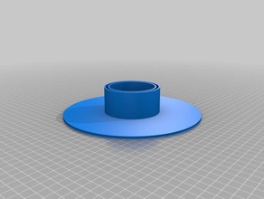 airbrush rotator bottom part 3d printing airbrushing 3d print model - Mito3D
